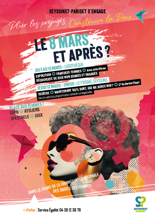 Photographie verticale du totem situé sur la place Lucie Baud.