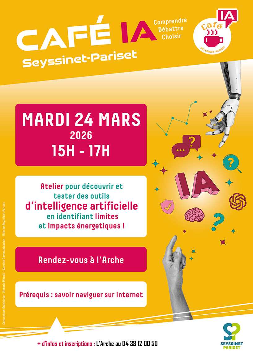 Cafe IA V5 Affiche de l'atelier illustrant une chauve-souris