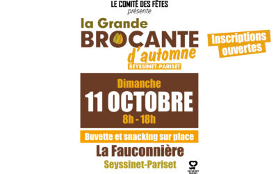Inscriptions pour la grande brocante d&rsquo;automne